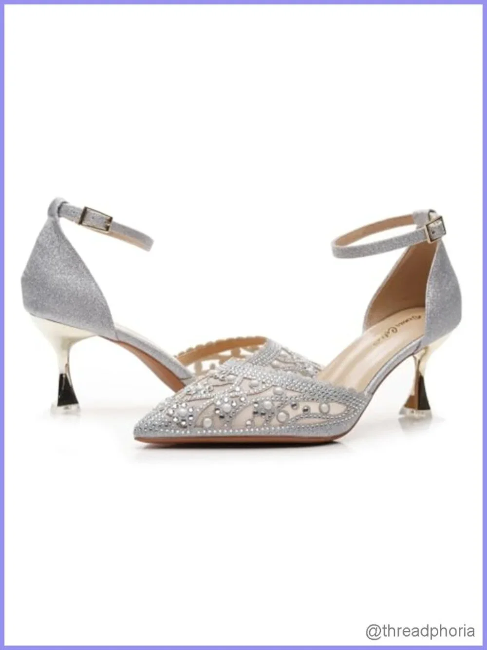 Women's Slingback Kitten Heel Pointed Toe Pumps
